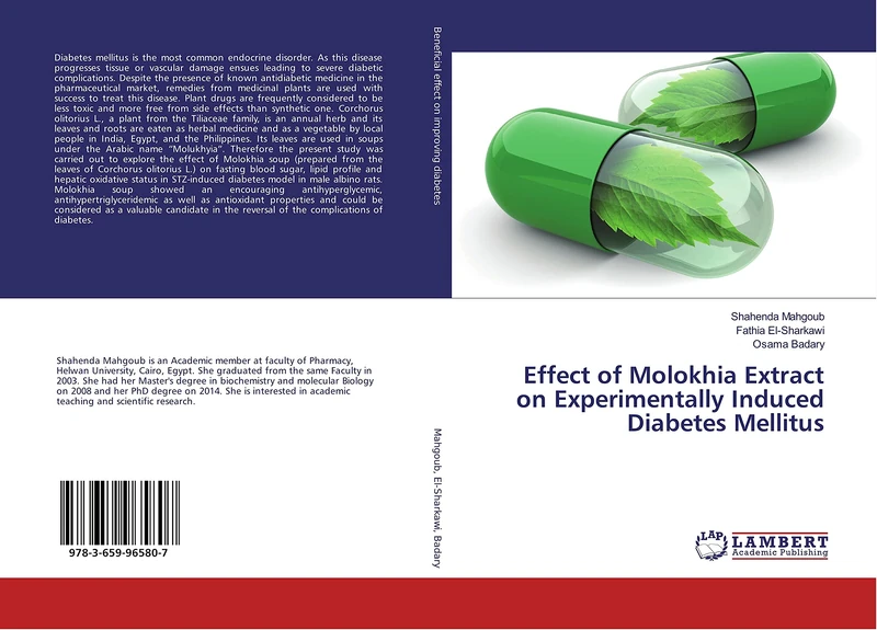 Effect of Molokhia Extract on Experimentally Induced Diabetes Mellitus