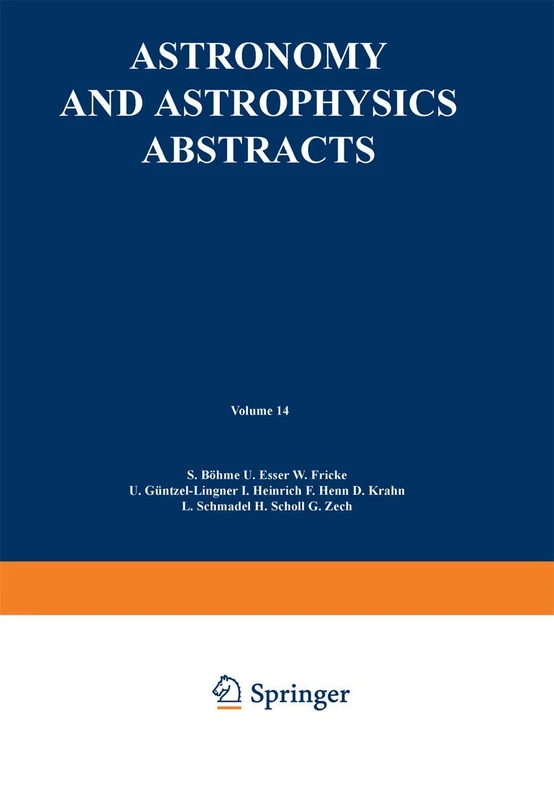 Literature 1975, Part 2: 14 (Astronomy and Astrophysics Abstracts, 14)
