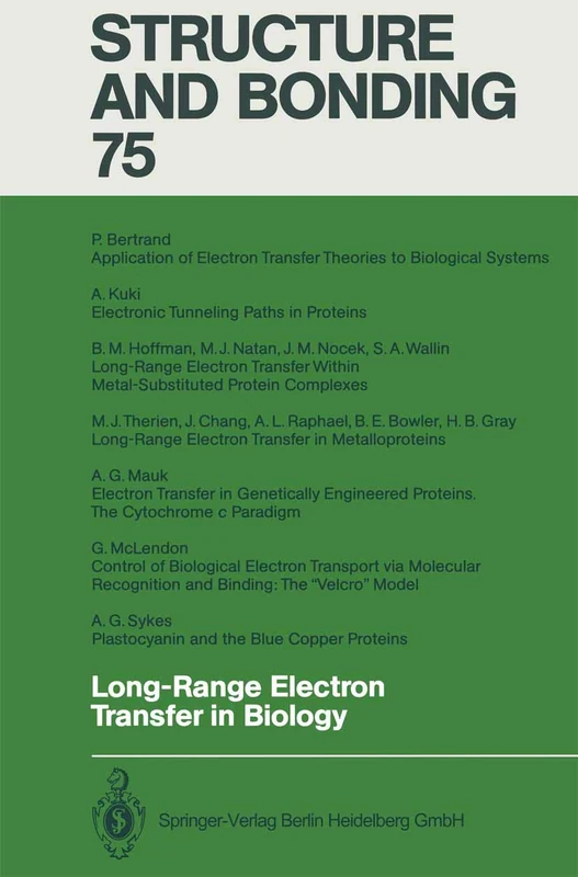 Long-Range Electron Transfer in Biology: 75 (Structure and Bonding, 75)