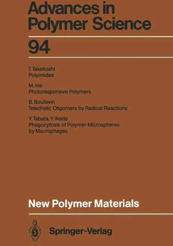 New Polymer Materials: 94 (Advances in Polymer Science, 94)