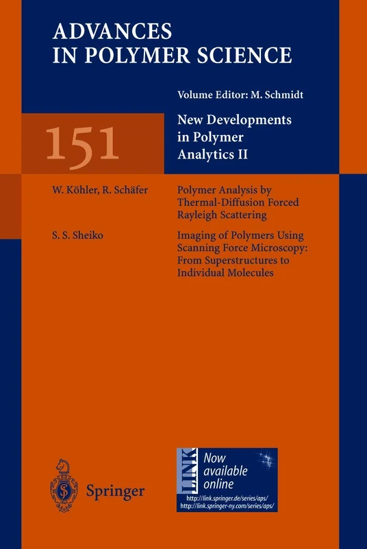 New Developments in Polymer Analytics II: 151 (Advances in Polymer Science, 151)