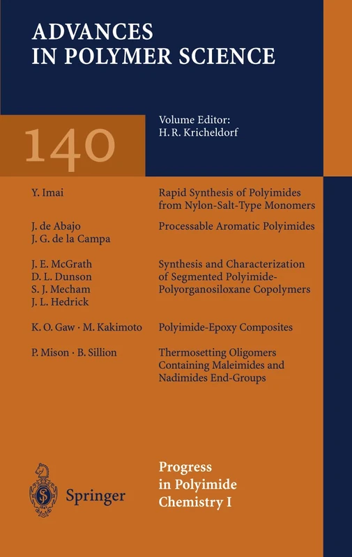 Progress in Polyimide Chemistry I: 140 (Advances in Polymer Science, 140)