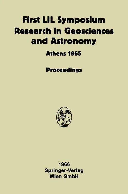 Proceeding of the First Lunar International Laboratory (LIL) Symposium Research in Geosciences and Astronomy: Organized by the International Academy ... to the Twentieth Anniversary of UNESCO