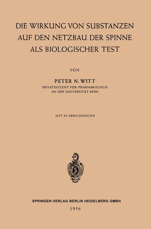 Die Wirkung von Substanzen auf den Netzbau der Spinne als Biologischer Test - Image 1