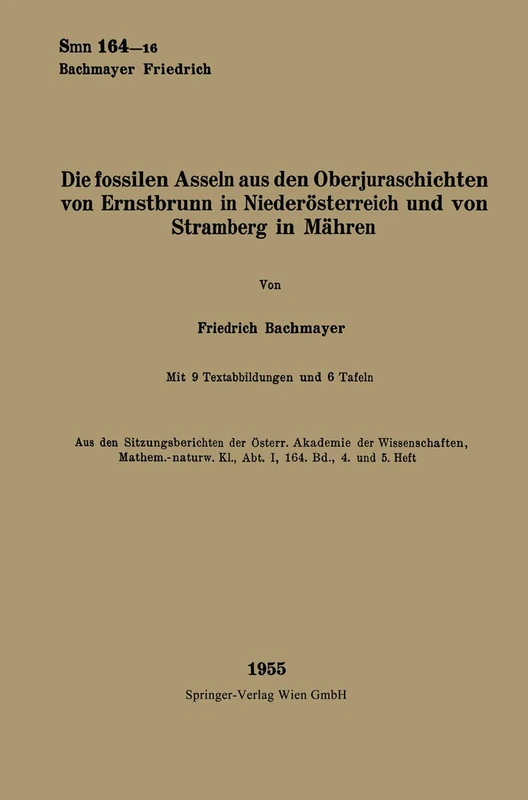 Die fossilen Asseln aus den Oberjuraschichten von Ernstbrunn in Niederösterreich und von Stramberg in Mähren (Sitzungsberichte der Österreichischen Akademie der Wissenschaften) - Image 1
