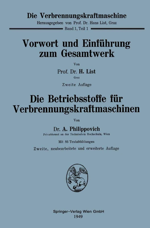 Vorwort und Einführung zum Gesamtwerk: 1, 1 (Die Verbrennungskraftmaschine, 1, 1)