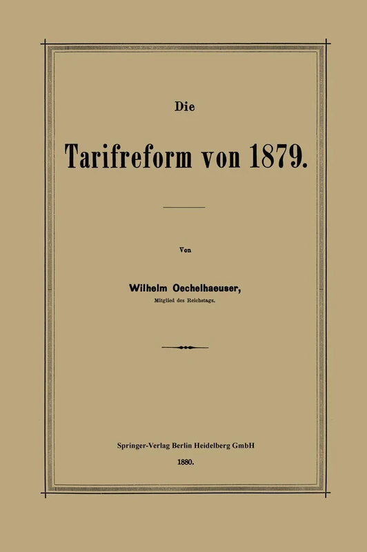 Die Tarifreform von 1879 - Image 1