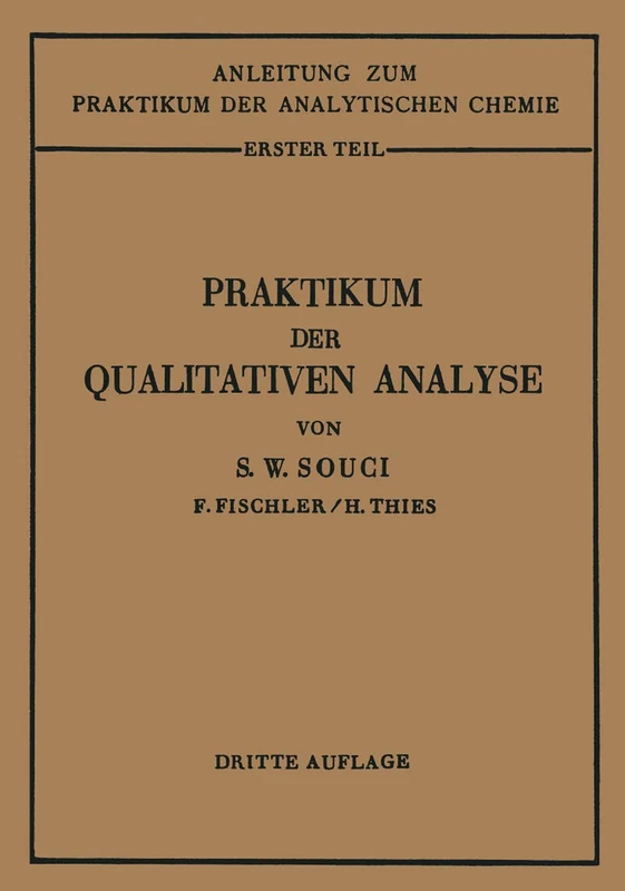 Praktikum der qualitativen Analyse