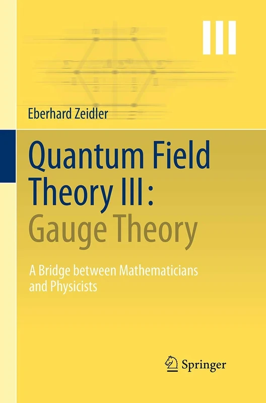Quantum Field Theory III: Gauge Theory: A Bridge between Mathematicians and Physicists: 3