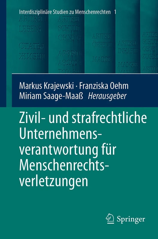 Zivil- und strafrechtliche Unternehmensverantwortung für Menschenrechtsverletzungen: 1 (Interdisciplinary Studies in Human Rights, 1)