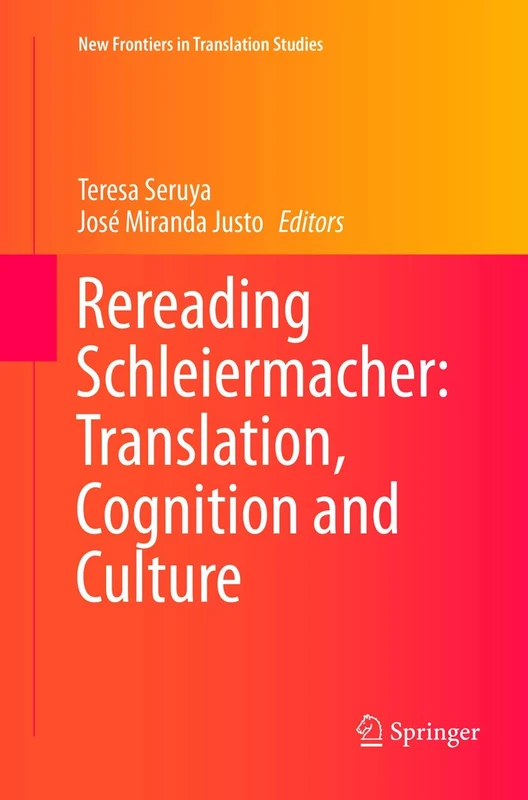 Springer - Rereading Schleiermacher Translation Studies Book