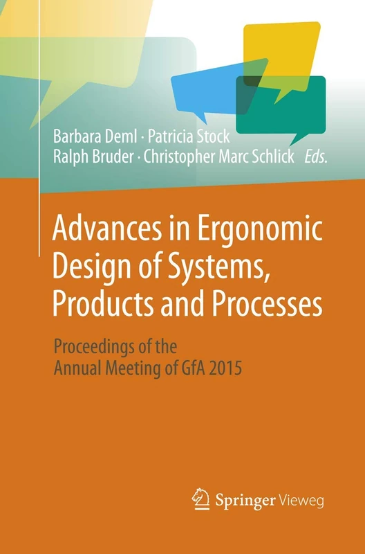 Advances in Ergonomic Design of Systems, Products and Processes: Proceedings of the Annual Meeting of GfA 2015 - Image 1