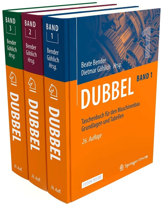 Springer Dubbel Taschenbuch fur den Maschinenbau Set 1-3