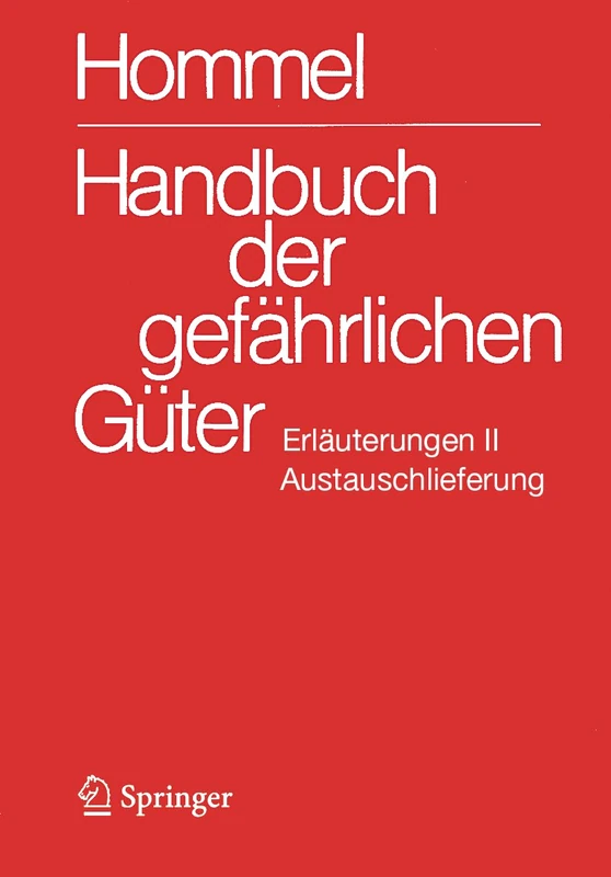 Handbuch der gefährlichen Güter. Erläuterungen II. Austauschlieferung, Dezember 2024: Gewässerverunreinigung