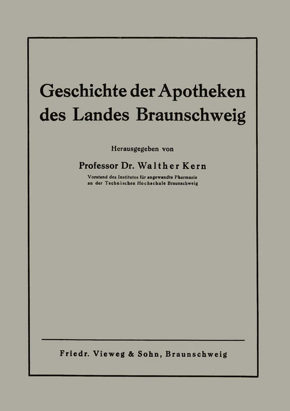 Geschichte der Apotheken des Landes Braunschweig - Image 1