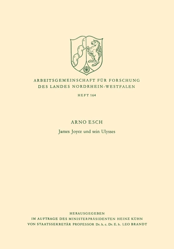 James Joyce und Sein Ulysses: 164 (Arbeitsgemeinschaft für Forschung des Landes Nordrhein-Westfalen, 164) - Image 1