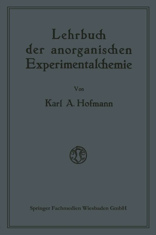 Lehrbuch der anorganischen Experimentalchemie