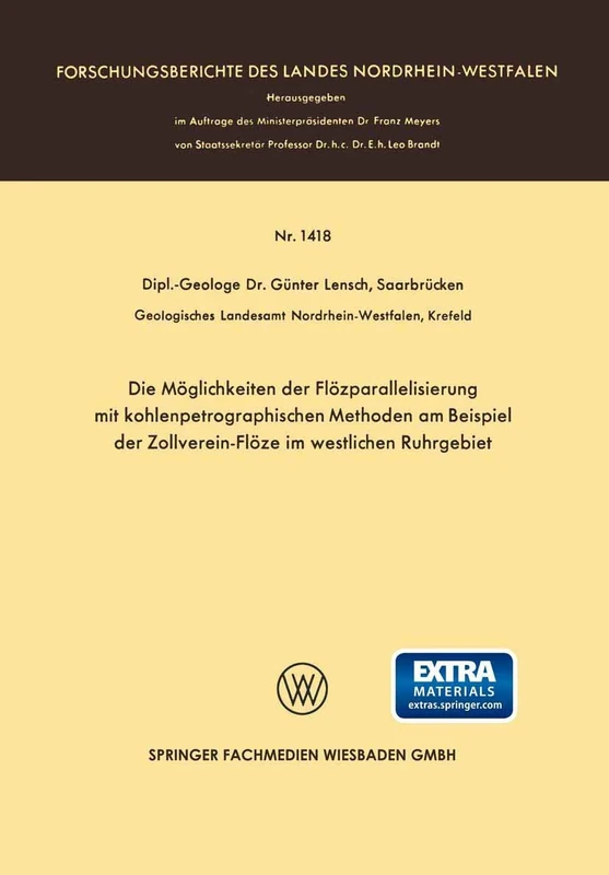 Die Möglichkeiten der Flözparallelisierung mit kohlenpetrographischen Methoden am Beispiel der Zollverein-Flöze im westlichen Ruhrgebiet - Image 1
