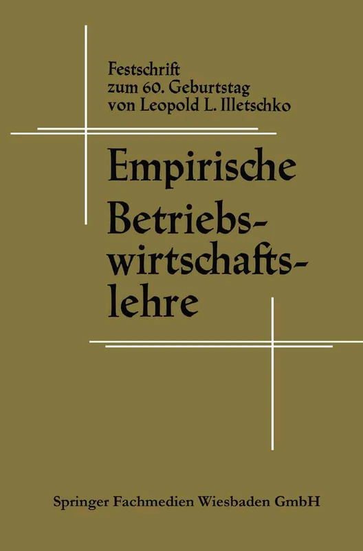 Empirische Betriebswirtschaftslehre