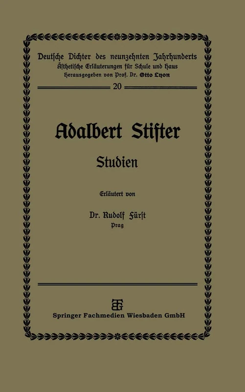 Adalbert Stifter: Studien (Deutsche Dichter des neunzehnten Jahrhunderts) - Image 1