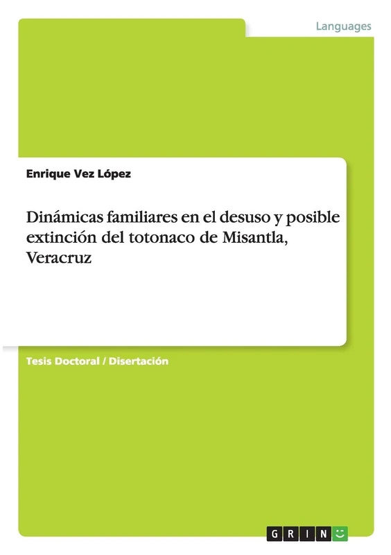 Dinámicas familiares en el desuso y posible extinción del totonaco de Misantla, Veracruz - Image 1