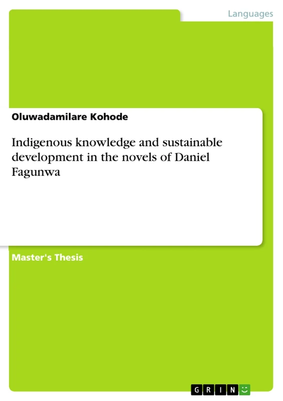 Indigenous knowledge and sustainable development in the novels of Daniel Fagunwa - Image 1