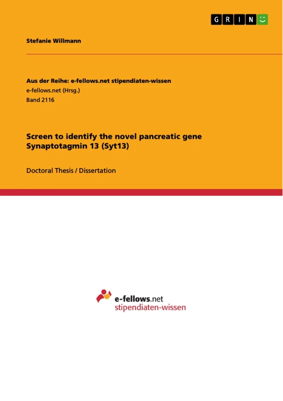 Screen to identify the novel pancreatic gene Synaptotagmin 13 (Syt13) - Image 1