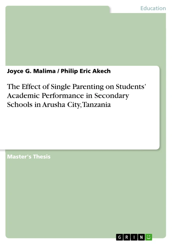 The Effect of Single Parenting on Students' Academic Performance in Secondary Schools in Arusha City, Tanzania - Image 1