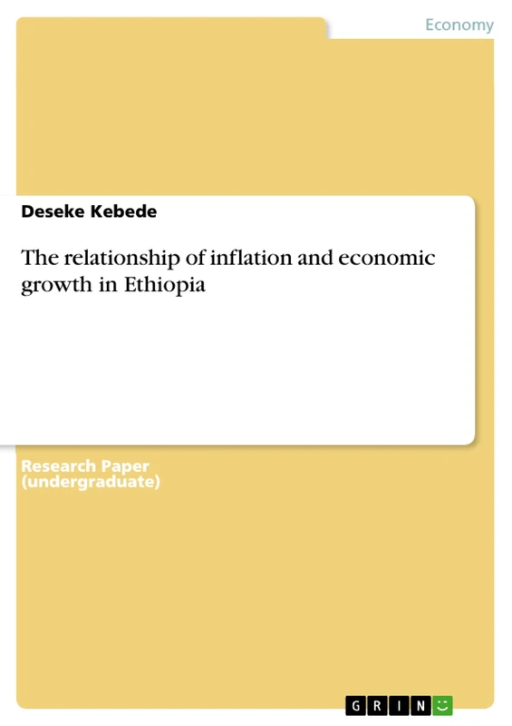 The relationship of inflation and economic growth in Ethiopia