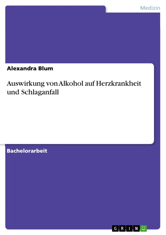Auswirkung von Alkohol auf Herzkrankheit und Schlaganfall