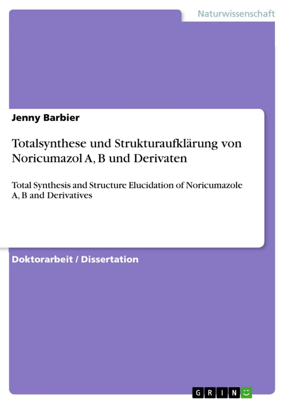 Totalsynthese und Strukturaufklärung von Noricumazol A, B und Derivaten: Total Synthesis and Structure Elucidation of Noricumazole A, B and Derivatives