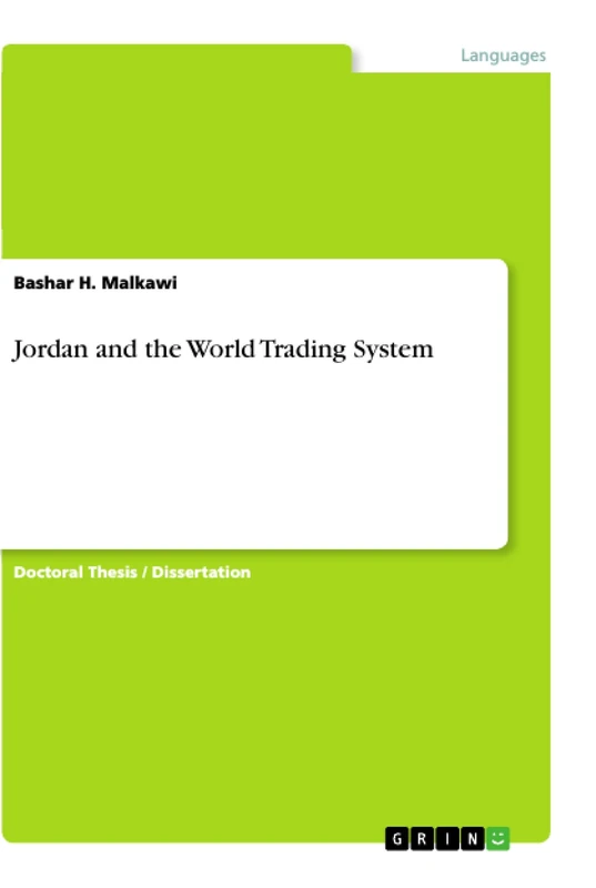 GRIN Verlag - Jordan and the World Trading System Book