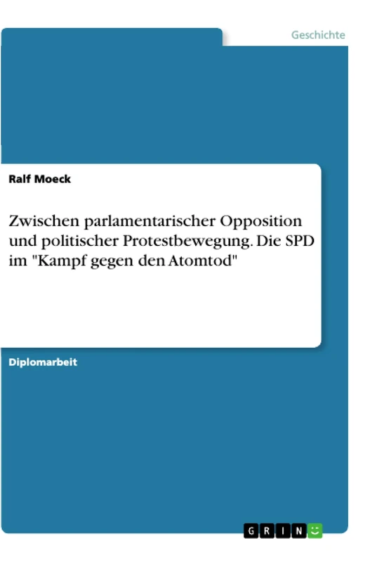 Zwischen parlamentarischer Opposition und politischer Protestbewegung. Die SPD im "Kampf gegen den Atomtod" - Image 1