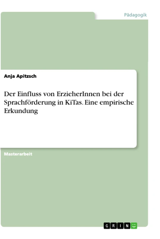 Der Einfluss von ErzieherInnen bei der Sprachförderung in KiTas. Eine empirische Erkundung - Image 1
