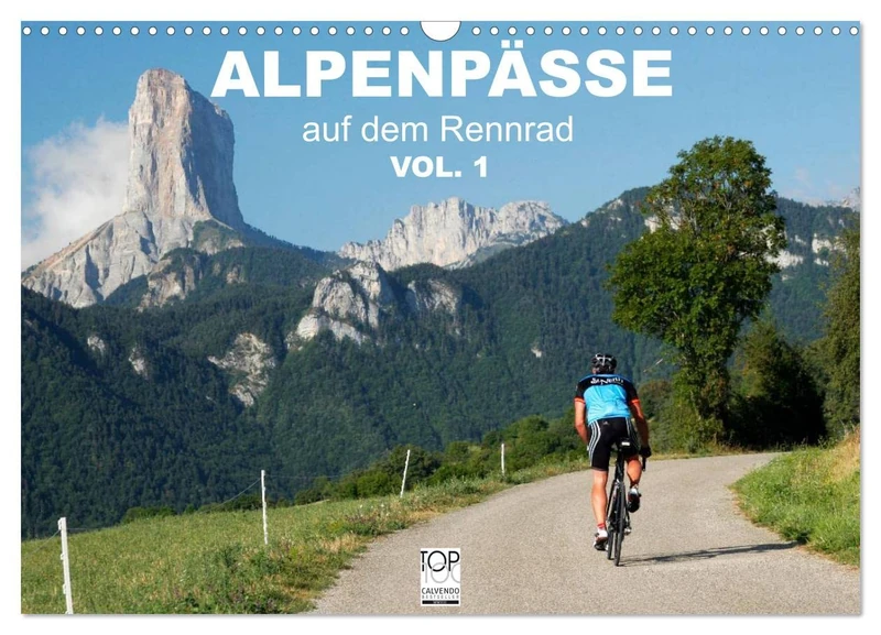 Alpenpässe auf dem Rennrad Vol. 1 (Wandkalender 2024 DIN A3 quer), CALVENDO Monatskalender - Image 1