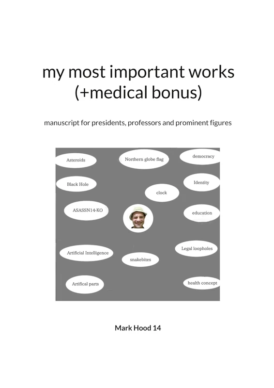 my most important works (+medical bonus): manuscript for presidents, professors and prominent figures