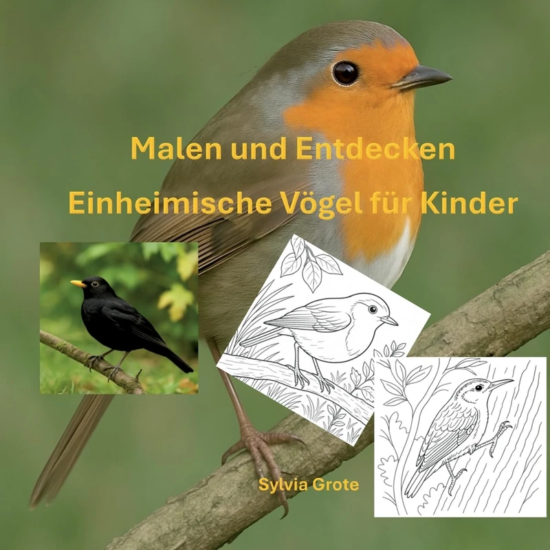 Malen und Entdecken: Einheimische Vögel für Kinder