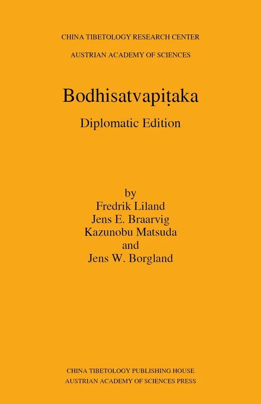 Bodhisatvapi¿aka: Diplomatic Edition