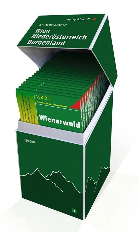 Vienna - Lower Austria - castlesland: Alle 20 Wanderkarten für die Region in einer praktischen Box!