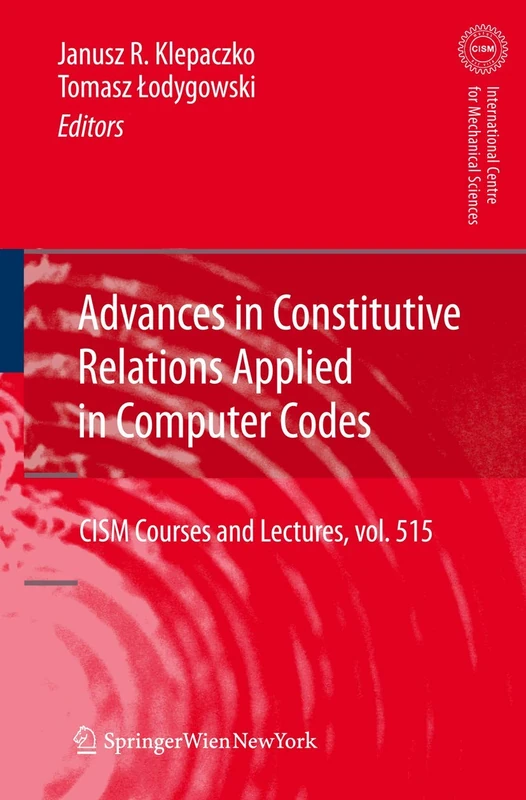 Springer Advances in Constitutive Relations Applied in Computer Codes