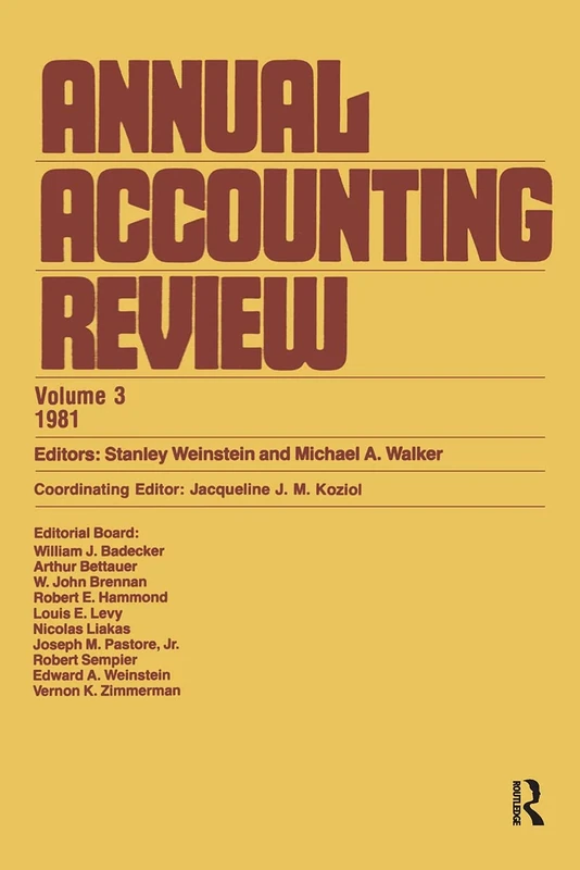 Annual Accounting Review: Volume 3 1981: 003