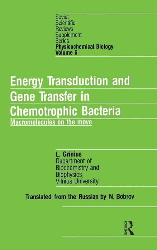 nrgy Transduct Gene Trans Chem: Macromolecules on the Move: 6 (Soviet Scientific Reviews Supplement) - Image 1