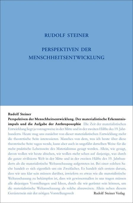 Perspektiven der Menschheitsentwickelung. Der materialistische Erkenntnisimpuls und die Aufgabe der Anthroposophie: Siebzehn Vorträge, gehalten in Dornach zwischen dem 2. April und dem 5. Juni 1921 - Image 1