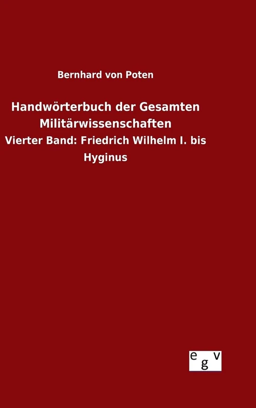 Handwörterbuch der Gesamten Militärwissenschaften - Image 1