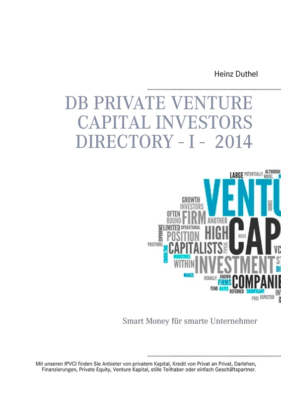 DB Private Venture Capital Investors Directory I - 2014: Smart Money für smarte Unternehmer - Image 1