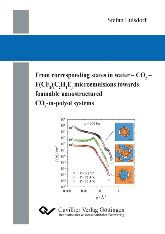 From corresponding states in water - CO2 - F(CF2)iC2H4Ej microemulsions towards foamable nanostructured CO2-in-polyol systems