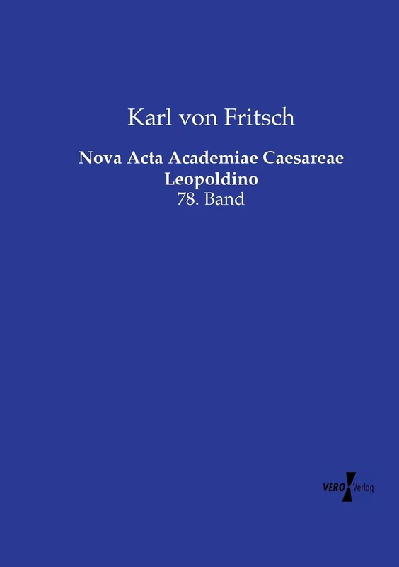 Nova Acta Academiae Caesareae Leopoldino: 78. Band - Image 1