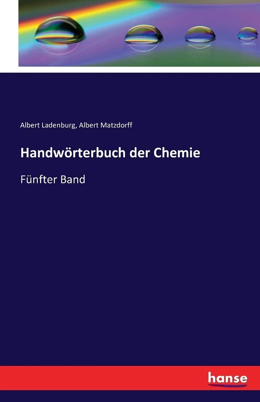 Handwörterbuch der Chemie: Fünfter Band