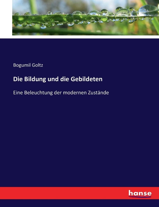Die Bildung und die Gebildeten: Eine Beleuchtung der modernen Zustände