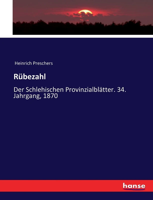 Rübezahl: Der Schlehischen Provinzialblätter. 34. Jahrgang, 1870 - Image 1